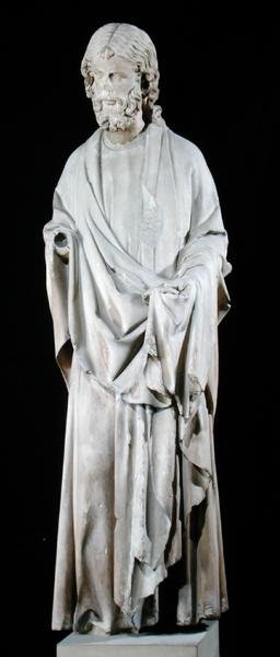 Melancholischer Apostel, ursprünglich aus der Sainte-Chapelle de Paris von French School